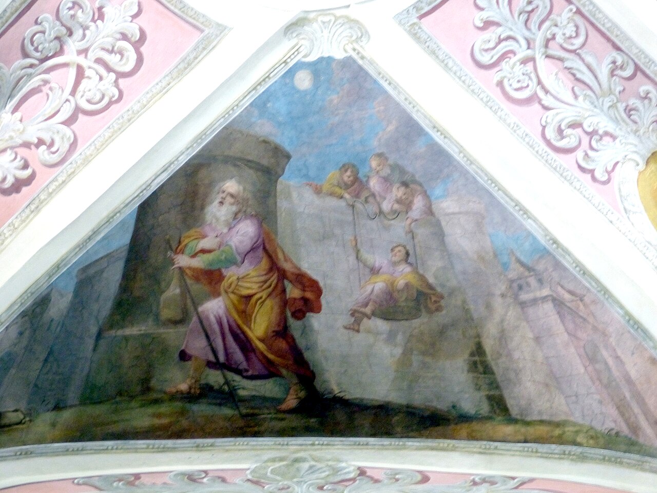 The Escape of Saint Paul from Damascus, Baroque master