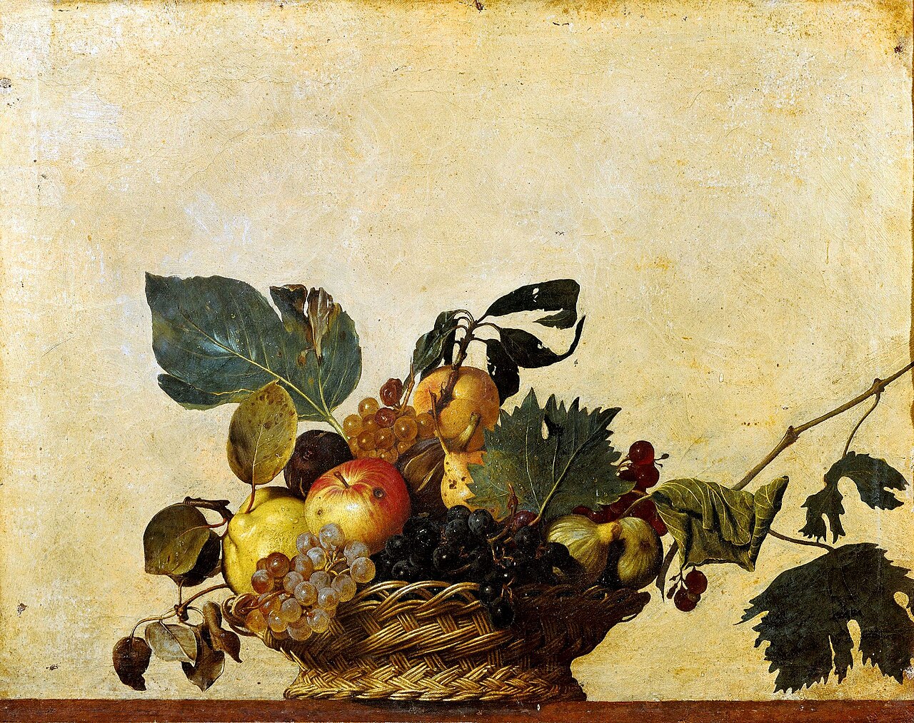 Basket of Fruit (Canestra di frutta), Caravaggio