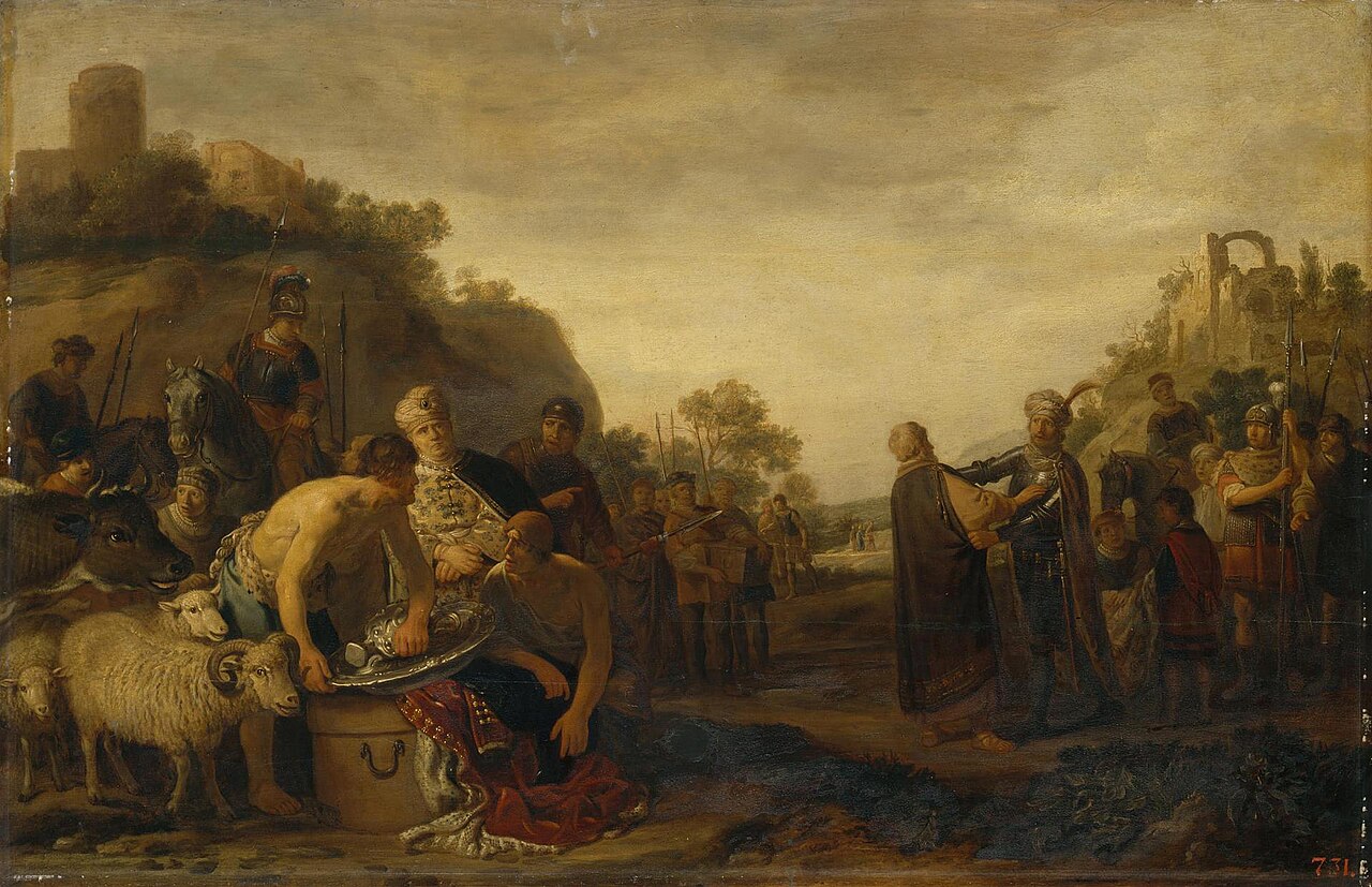 Samuel and Saul, Claes Cornelisz. Moeyaert