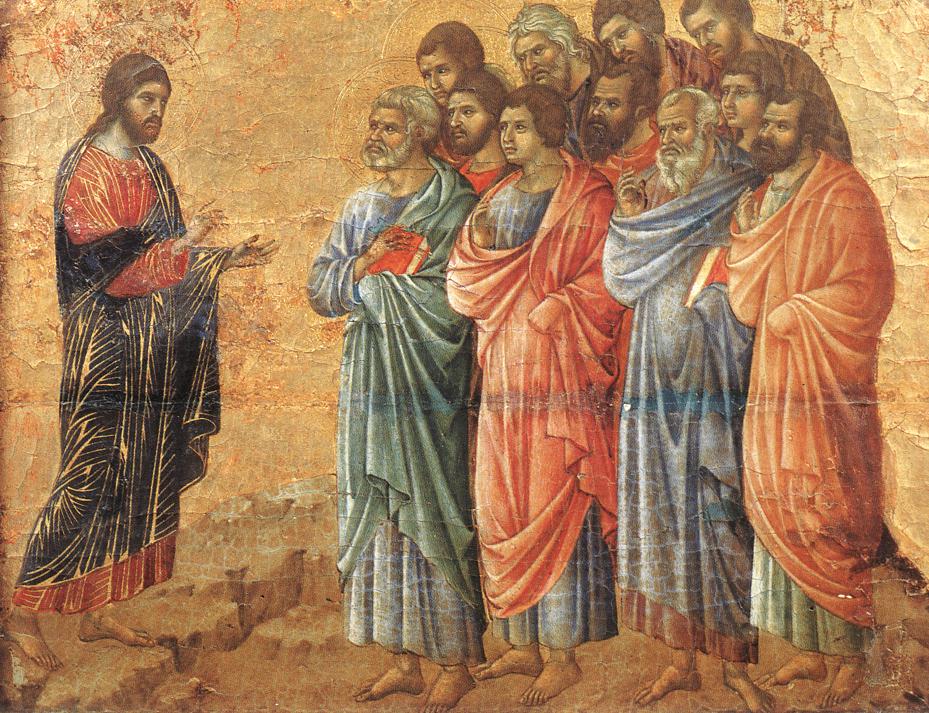 Appearance on the Mountain in Galilee (Maestà), Duccio di Buoninsegna