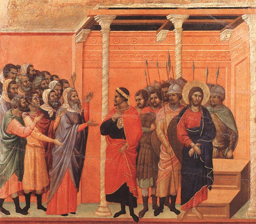 Christ Accused by the Pharisees, Duccio di Buoninsegna