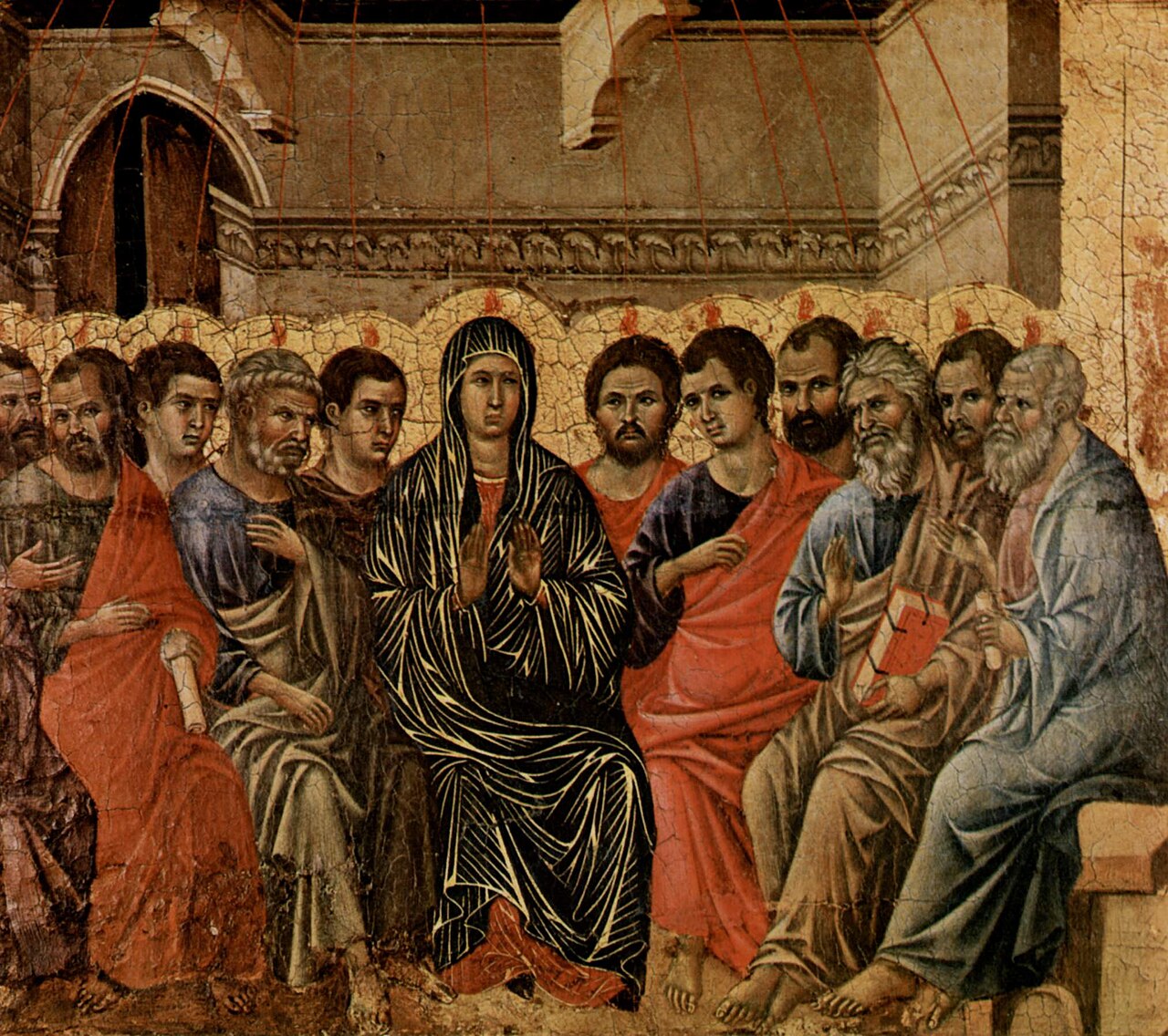 Pentecost (Maestà), Duccio di Buoninsegna