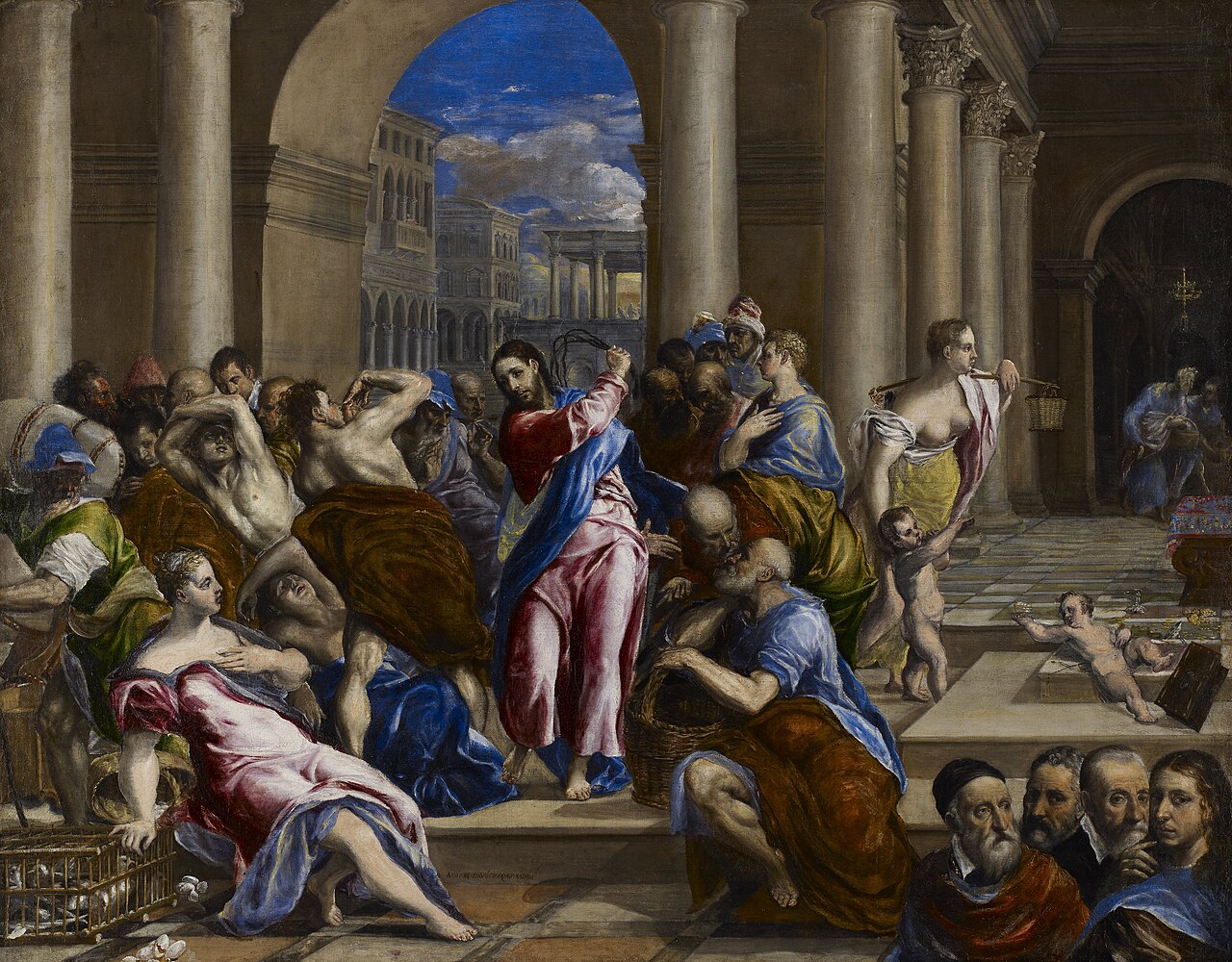 Christ Driving the Money Changers from the Temple, El Greco