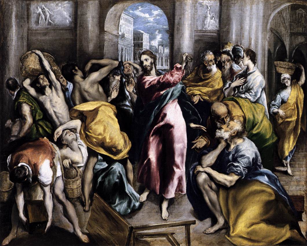 Christ Driving the Traders from the Temple, El Greco
