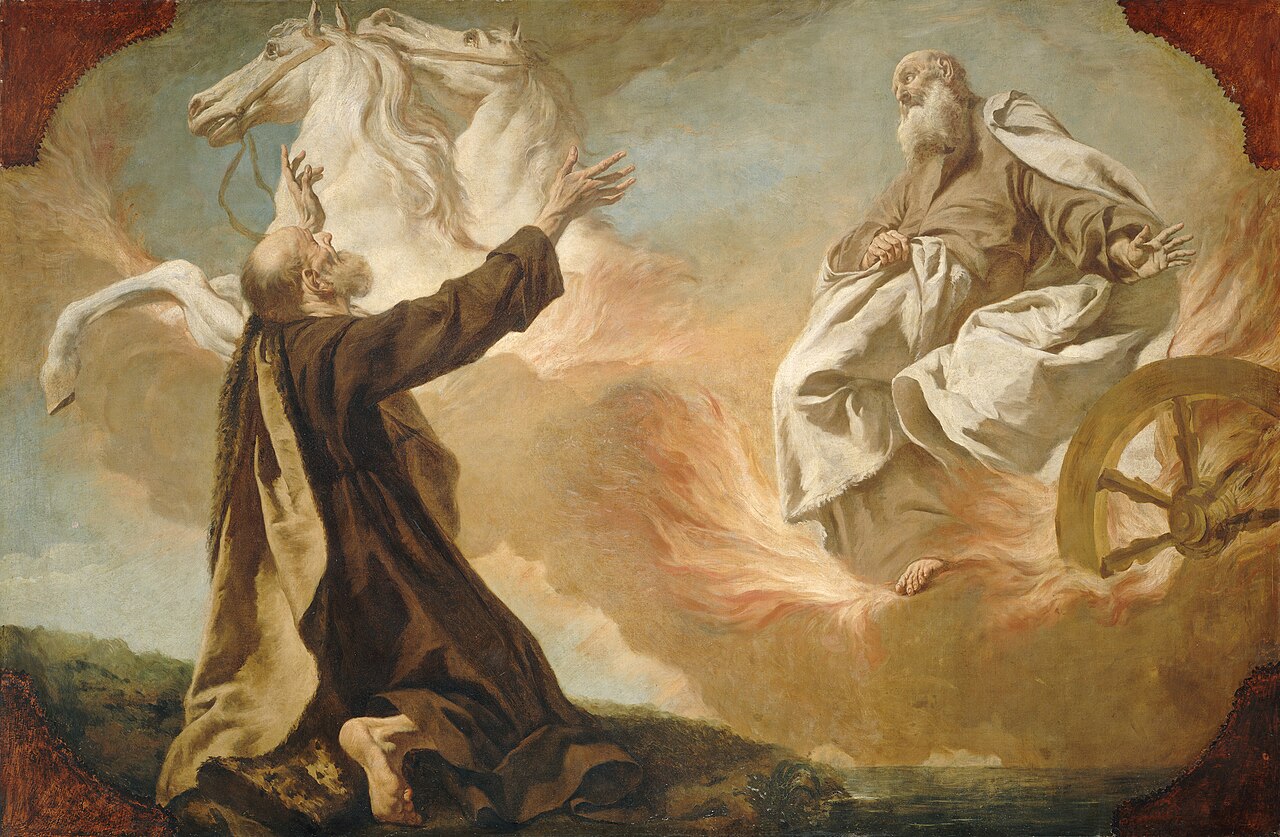 Elijah Taken Up in a Chariot of Fire, Giuseppe Angeli