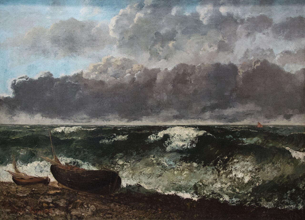 The Stormy Sea, Gustave Courbet