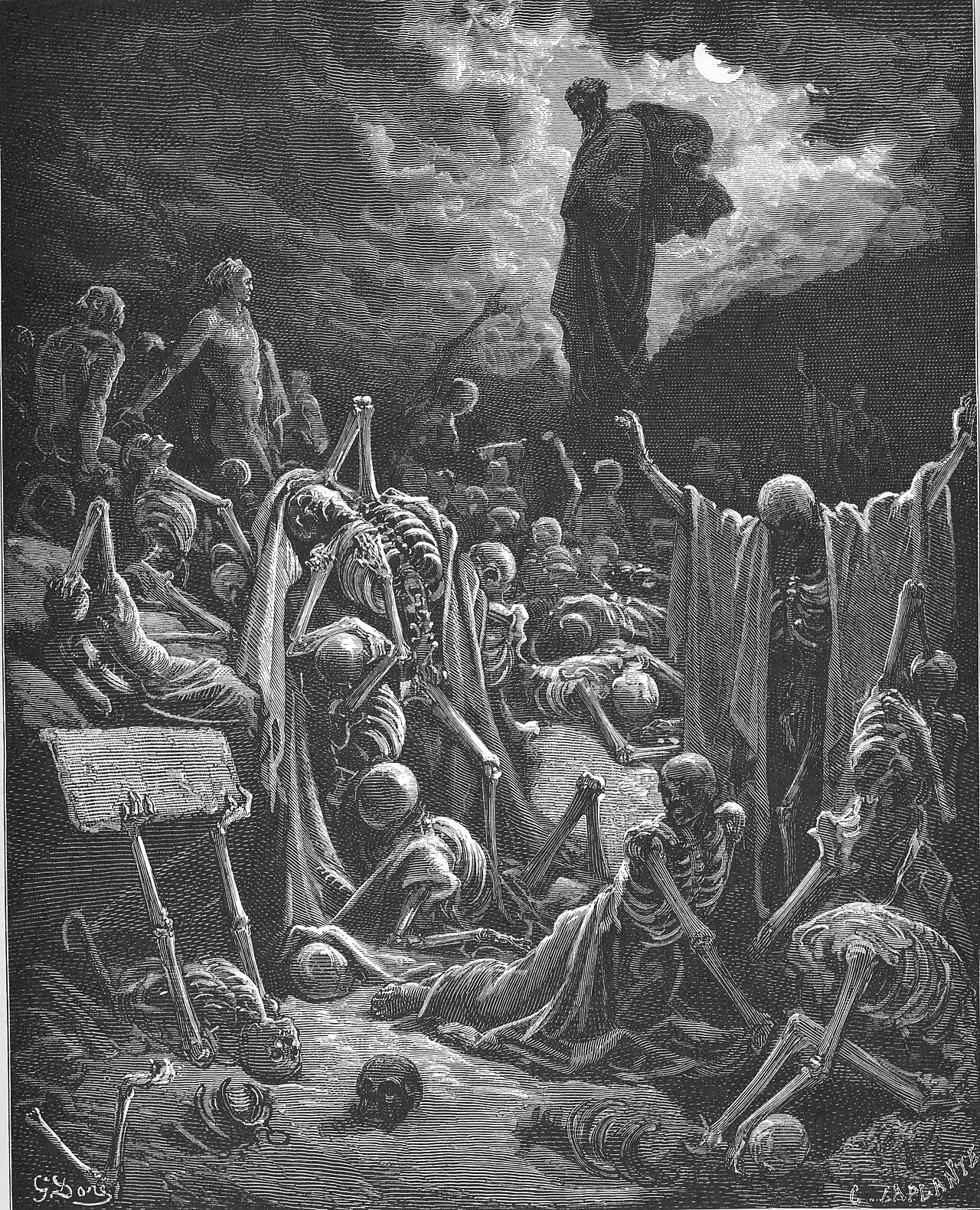 Ezekiel's Vision of the Valley of Dry Bones, Gustave Doré