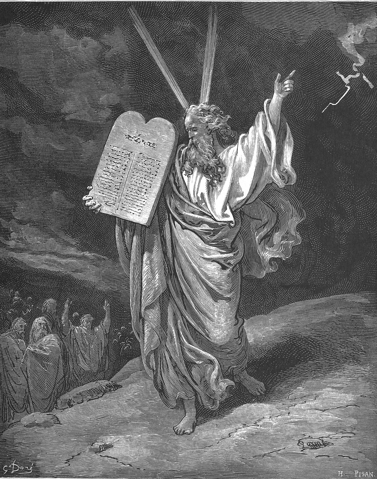 Moses Comes Down from Mount Sinai, Gustave Doré