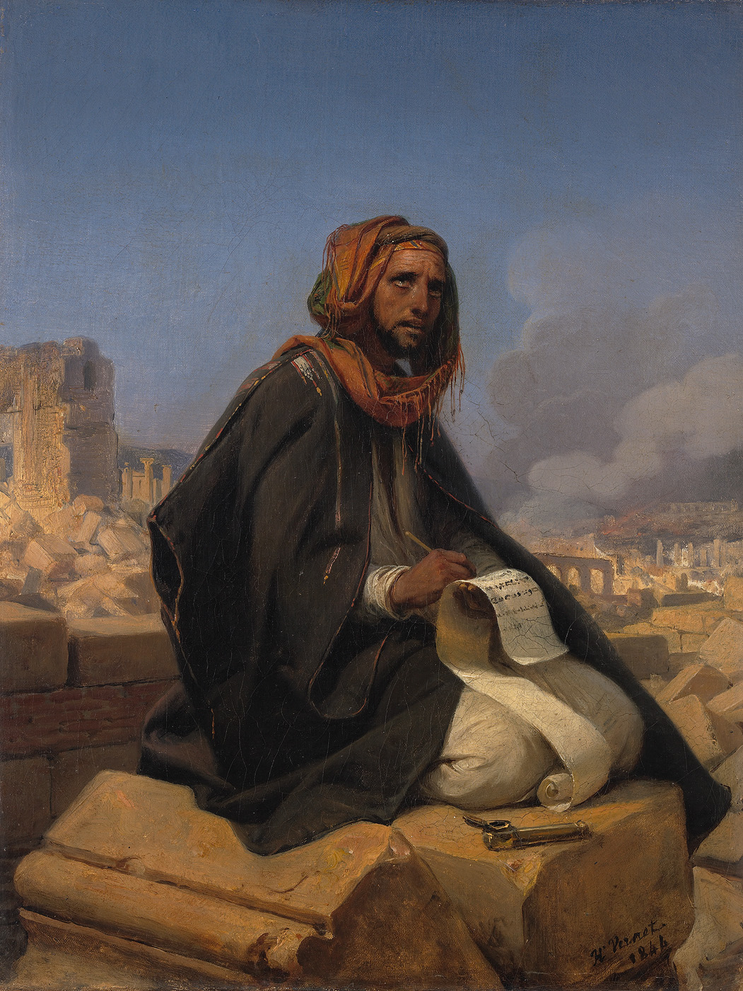 Jeremiah on the Ruins of Jerusalem, Horace Vernet