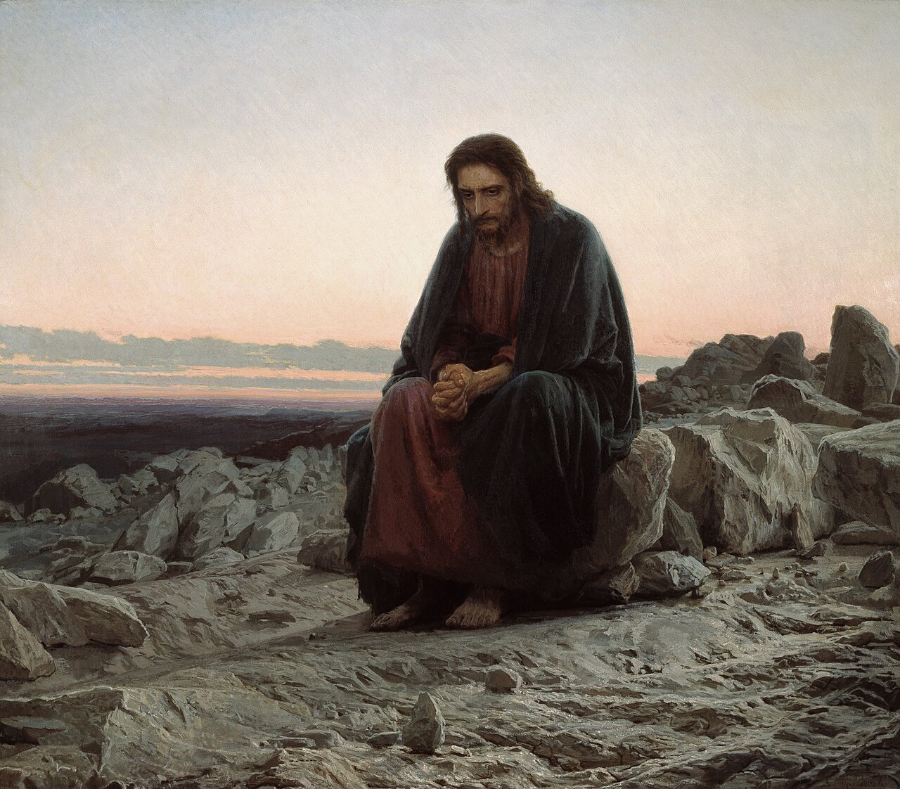 Christ in the Wilderness, Ivan Kramskoi