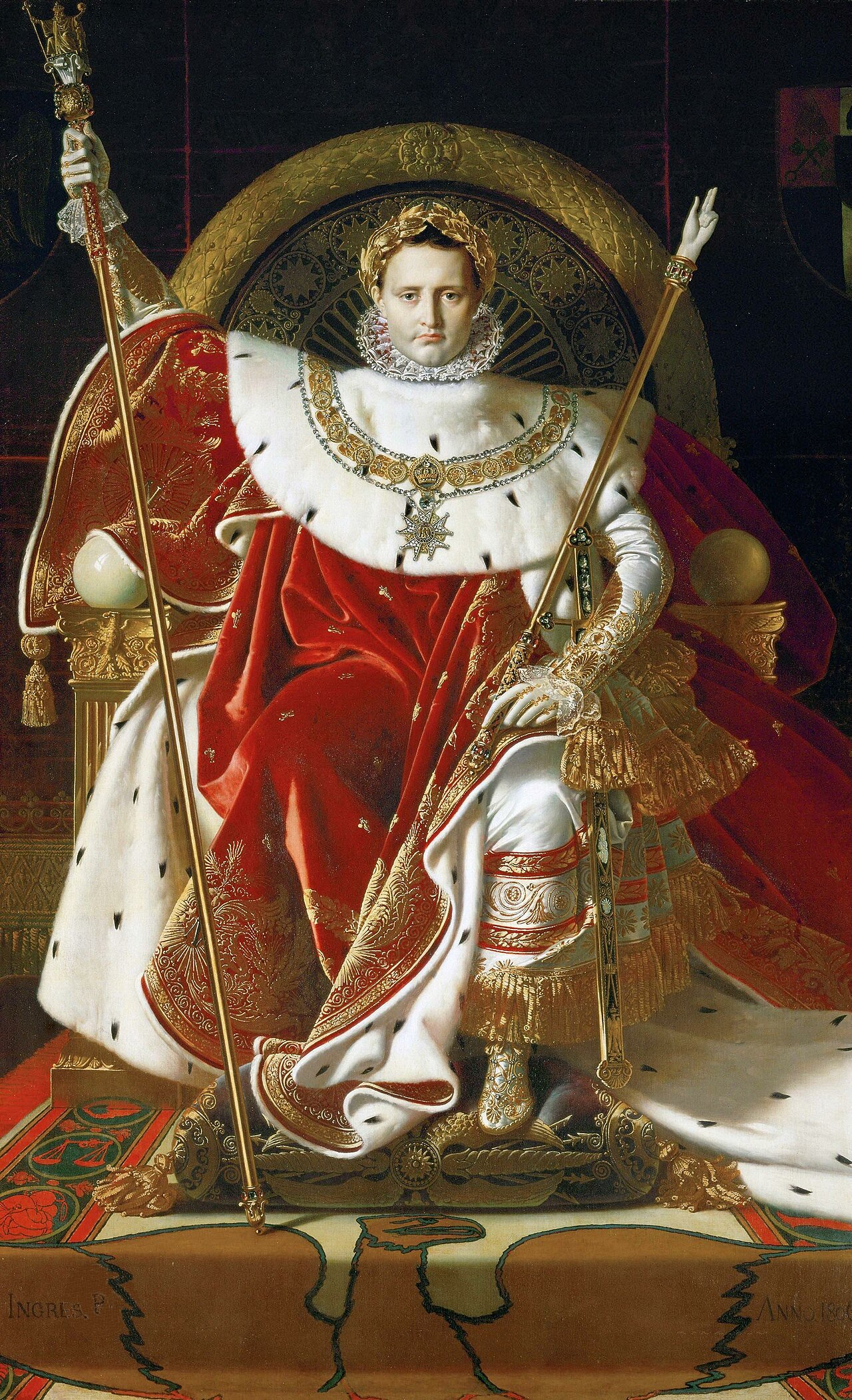 Napoleon on his Imperial Throne, Jean-Auguste-Dominique Ingres