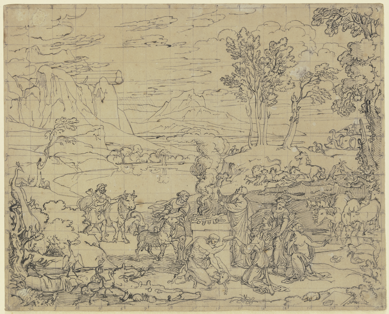 Landscape with Noah's Thank Offering, Joseph Anton Koch