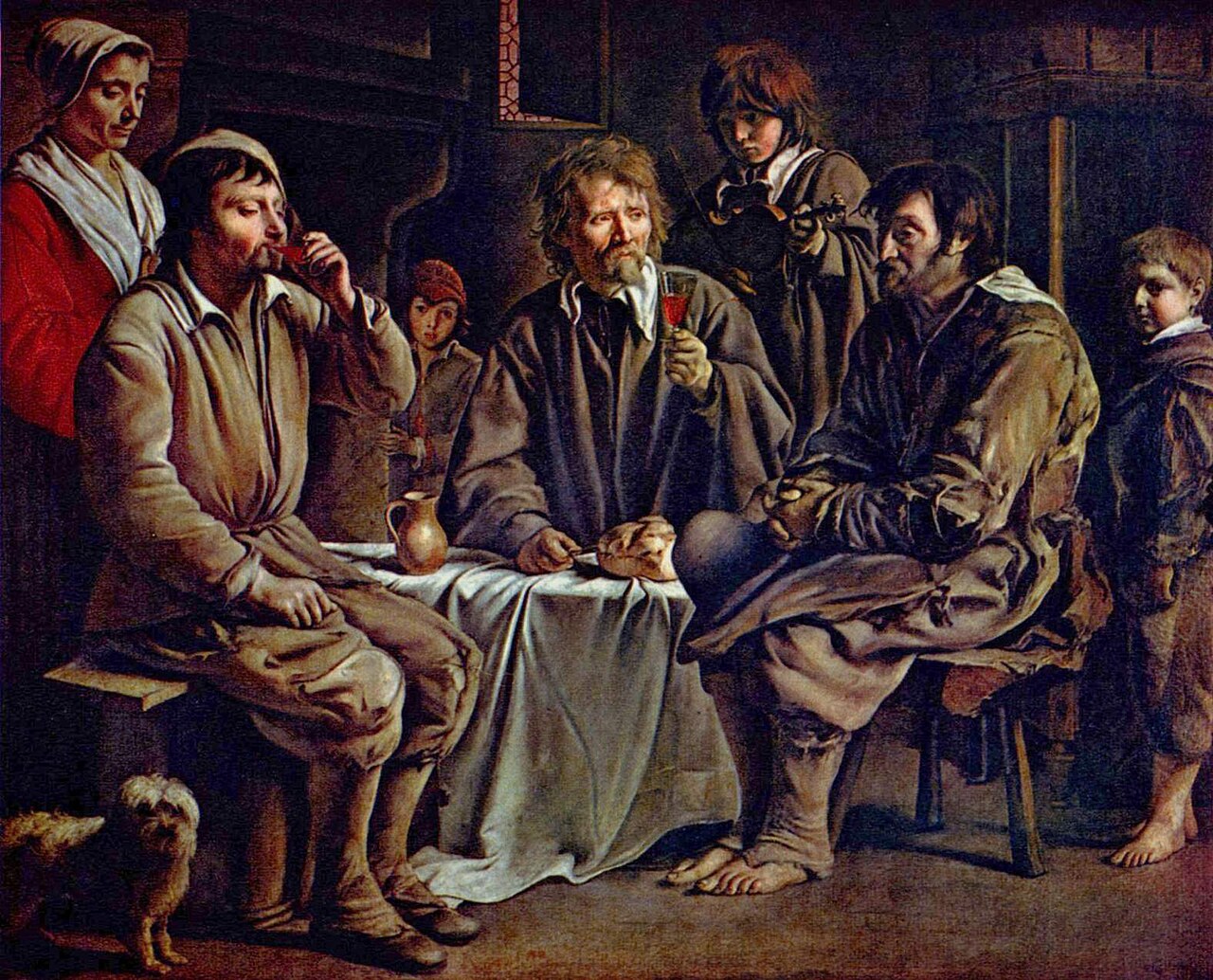 A Peasant Family in an Interior, Louis Le Nain