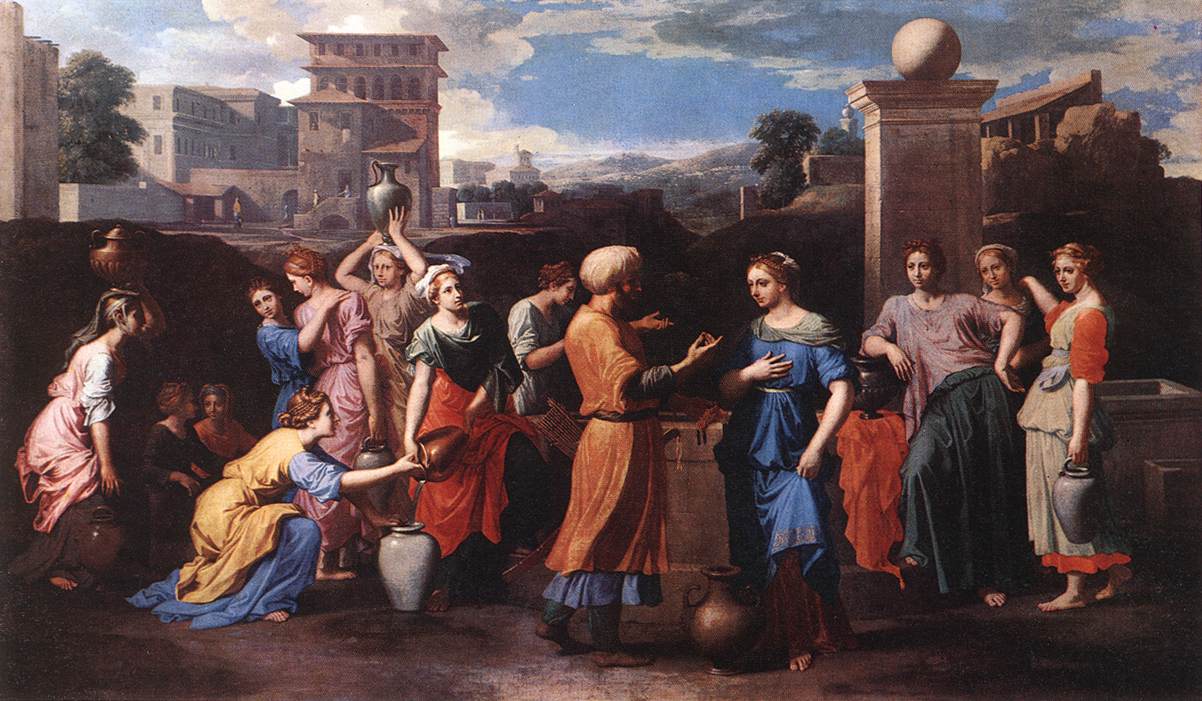 Rebecca at the Well, Nicolas Poussin
