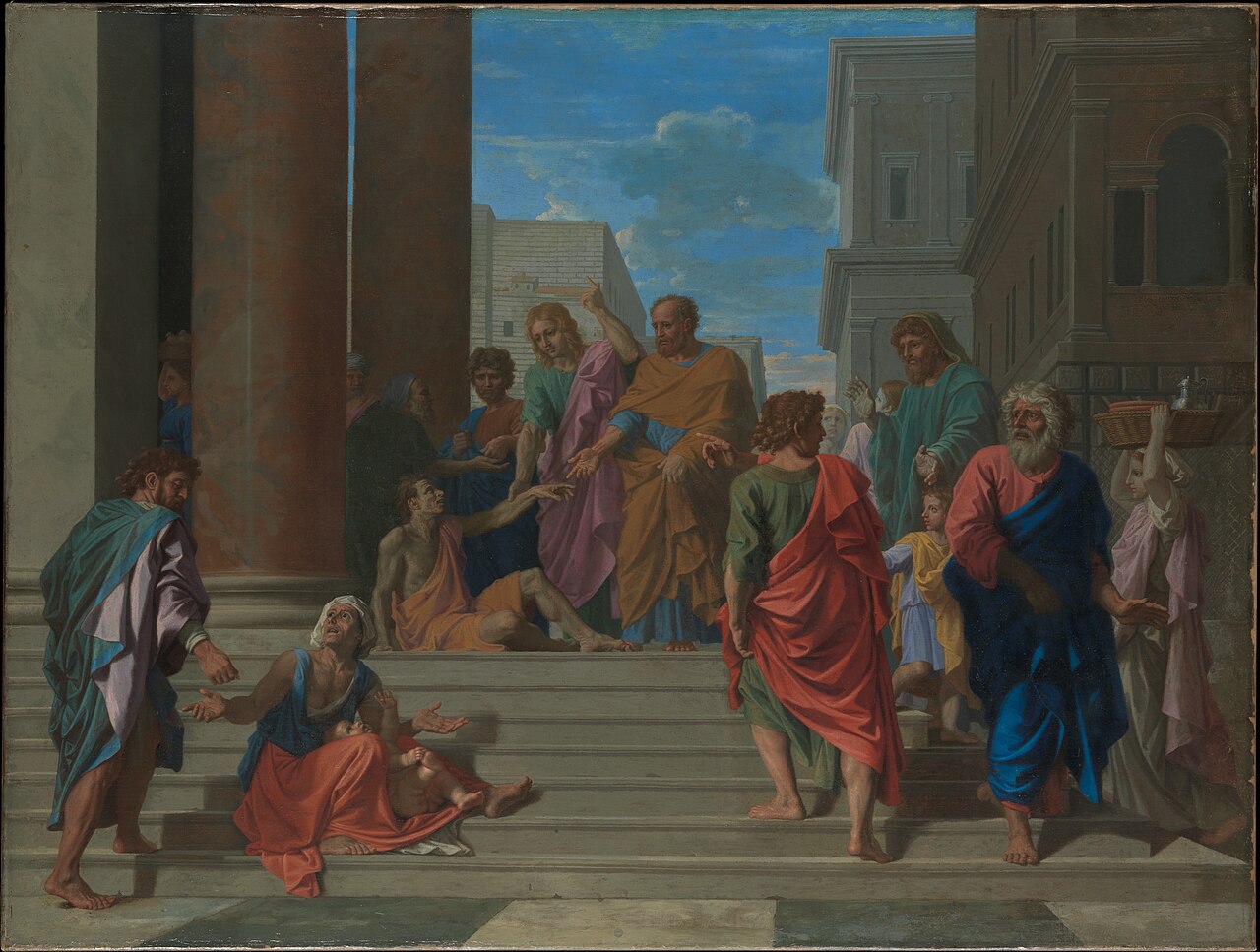 Saints Peter and John Healing the Lame Man, Nicolas Poussin
