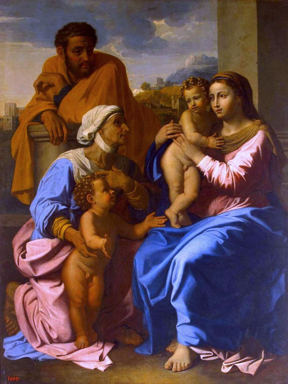 The Holy Family with St Elizabeth and John the Baptist, Nicolas Poussin