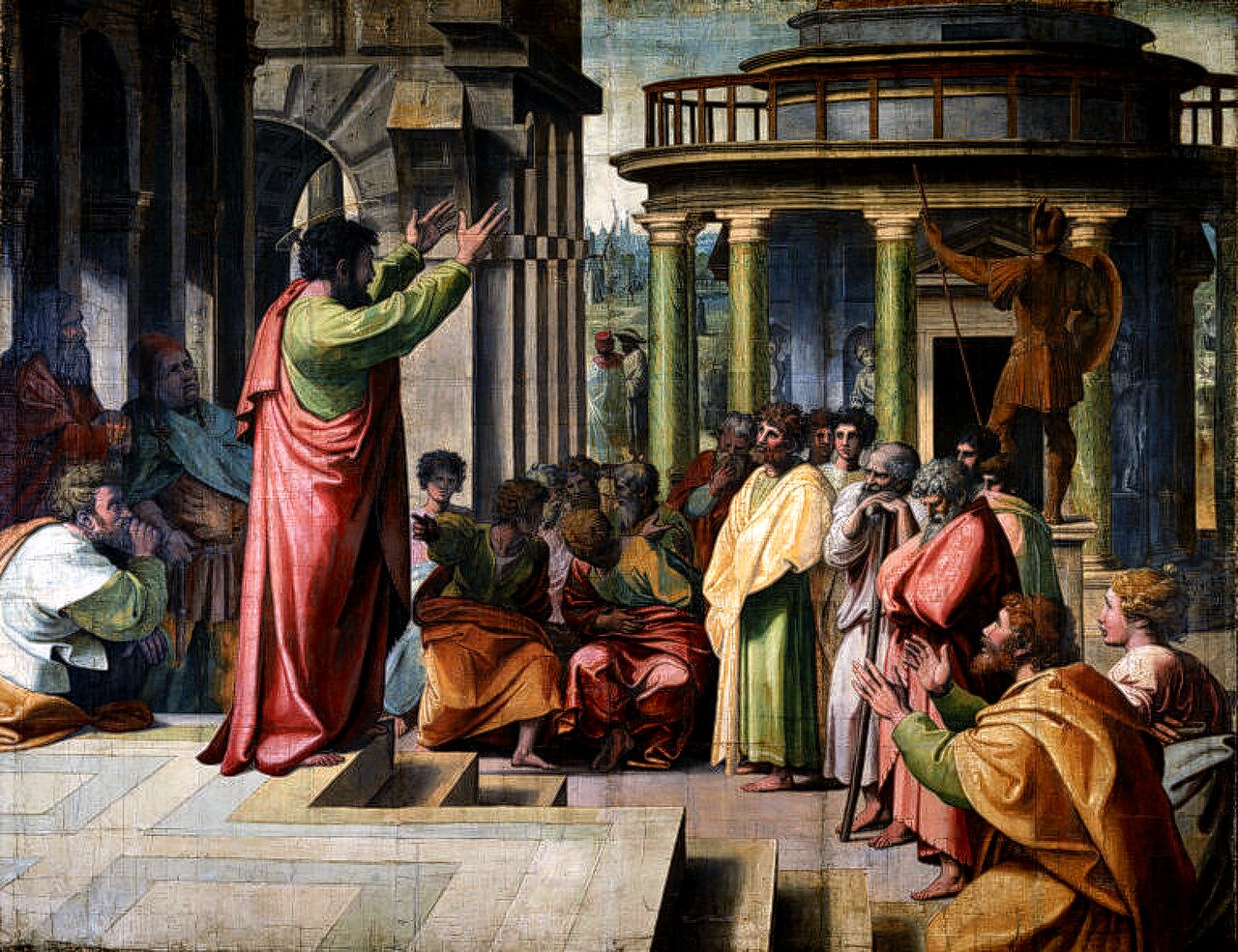 St Paul Preaching in Athens, Raphael