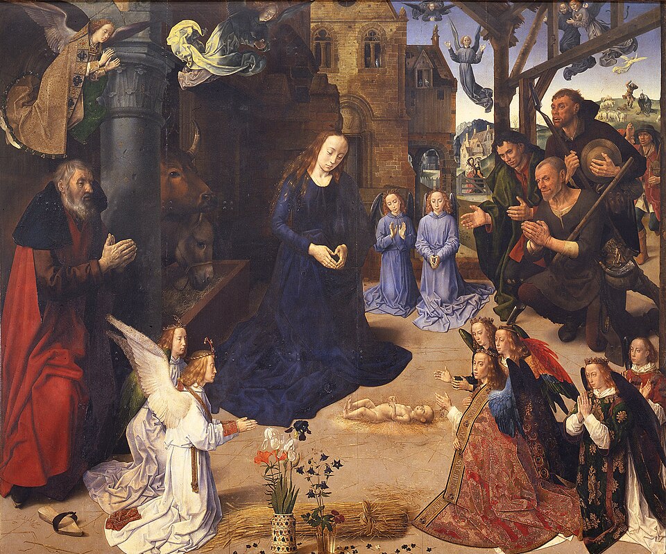 The Portinari Altarpiece (Adoration of the Shepherds), central panel, Hugo van der Goes