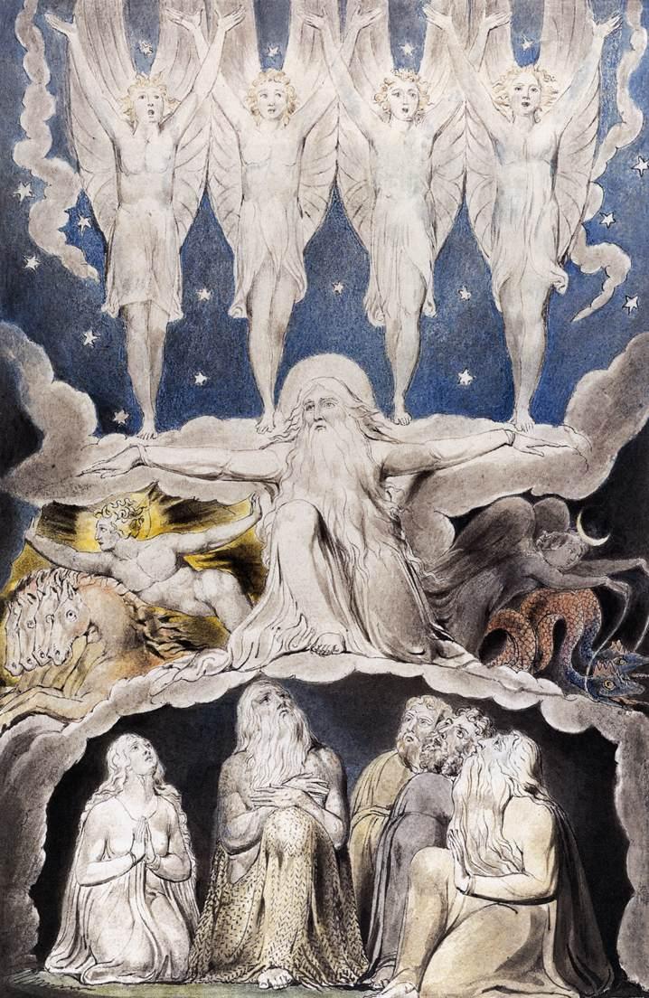 When the Morning Stars Sang Together (Illustrations of the Book of Job), William Blake